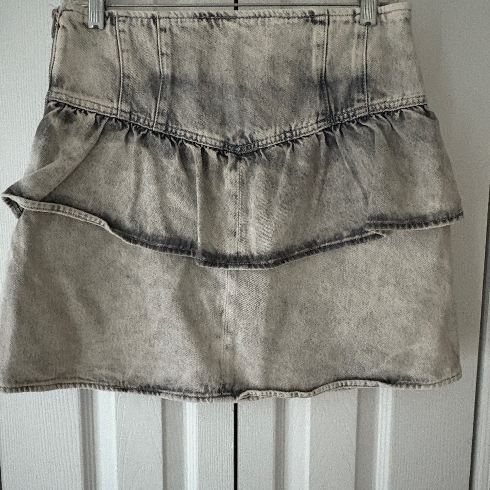 NWT All saints denim peplum skirt - Picture 4 of 10